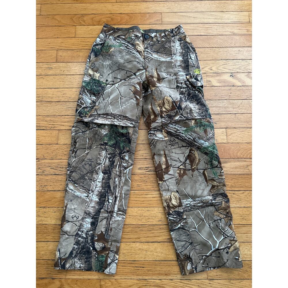 Game Winner Youth Realtree Camo Hunting Pants Shorts Size L 12-14 Camouflage